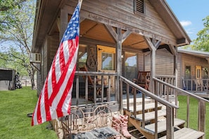 Rustic construction and decorative touches welcome you to the scenic Texas Hill Country!