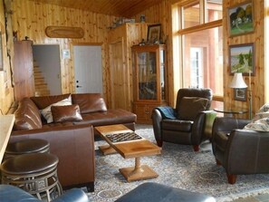Living room with a pullout couch