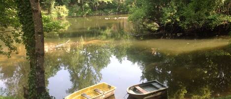 River at the end of our garden