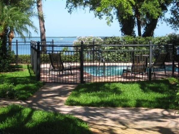 Pool with St. Joseph Sound in the background