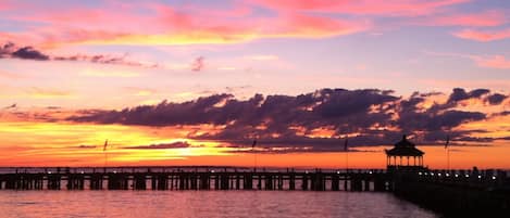 Sunset on the dock