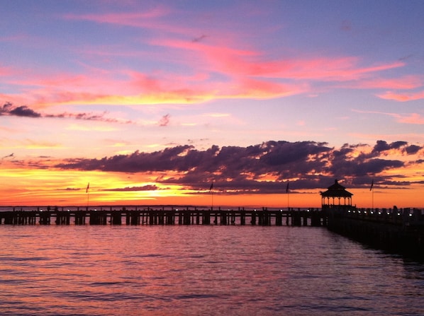 Sunset on the dock