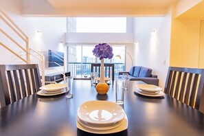 Dine in designer elegance, where every meal feels like a special occasion.