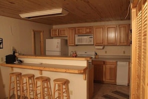 Kitchen Area with Great Bar Seating