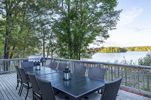 The deck where BBQs and lazy afternoons happen
