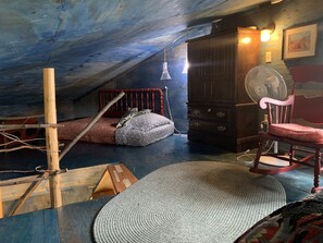 Two twin beds in the loft 