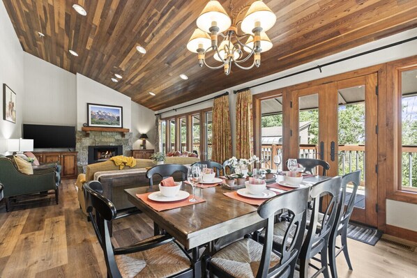 Beautiful Great Room overlooks a wrap around balcony