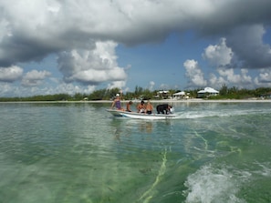 Heading out to the reef for snorkeling & spear fishing - see Lobster next pic.