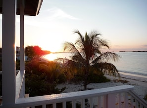 Looking East from the 'star-gazing' deck of Calypso - an October sunrise.