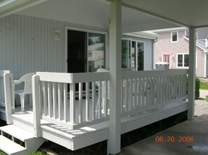New patio from deck to back yard