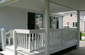 New patio from deck to back yard