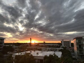 Blick von der Unterkunft