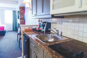 Hungry? Grab a snack in your kitchenette!