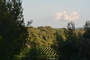 The view from the sitt
ing room balcony