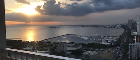 View of Manila Bay Sunset as seen from our unit.