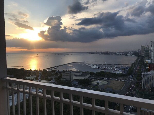 View of Manila Bay Sunset as seen from our unit.