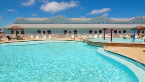 Beautiful heated salt water pool for year round enjoyment.