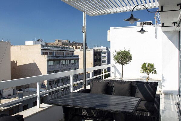 Our balcony with full Acropolis view