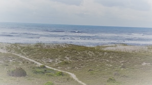 Beach view from cottage