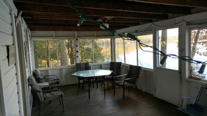 screened porch looking north