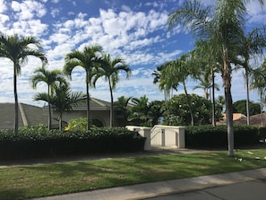 View of the house from the street.
