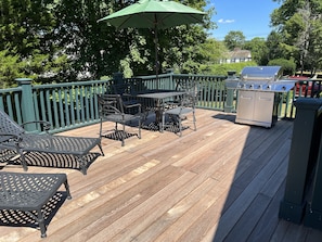Mahogany Deck for Lounging, Gas BBQ