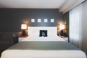 Cozy up in the King bed after a day of adventure.