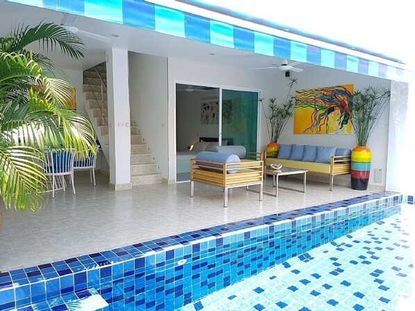 3Bed with a private pool at near beach