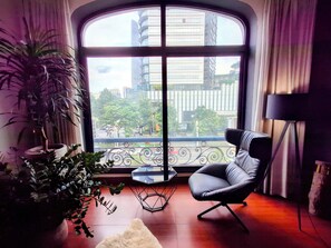 View over Bitexco Tower and Takashimaya Shopping Centre.