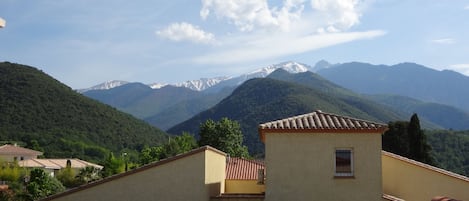 View from upstairs covered terrace