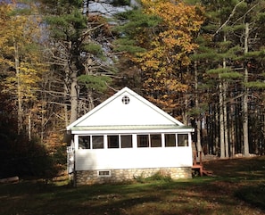 Another view of the cabin in the Fall