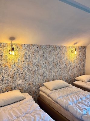 chambre 2 lits simples à l'étage