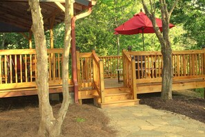 Deck and Cottage entry. 