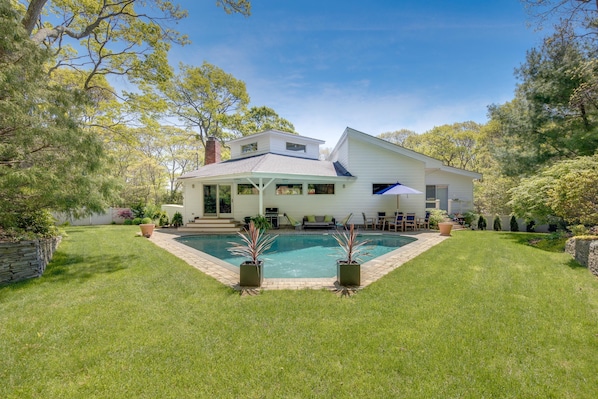 Back of House & Pool, Back Yard
