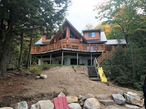Rear of cottage from the beach