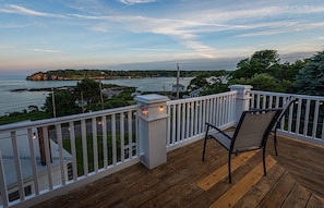 Relax and enjoy spectacular views on our Maine seaside cottage roof deck