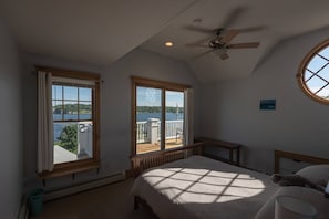 Master bedroom with ocean views, private roofdeck, and walk in closet