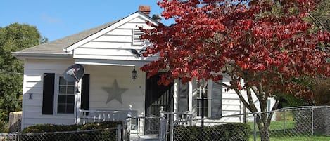 Front view with porch