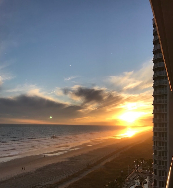 Sunset view from the balcony