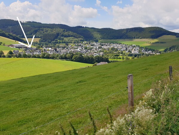 Bödefeld, die Lage der Ferienwohnung 