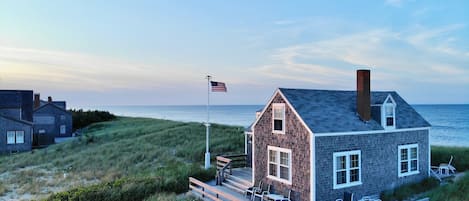 Lockup's perfect location on the bluff. Water views of both ocean and harbor. 