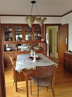 Dining room when you feel like a fancy feast.
