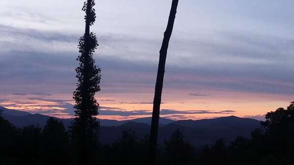 Sunset from the porch.