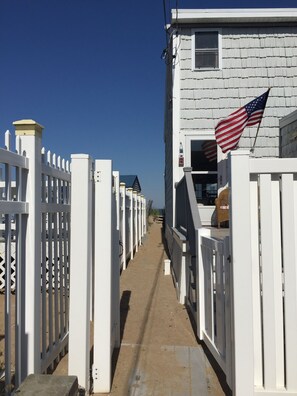 Barefoot to and from the beach directly from patio 