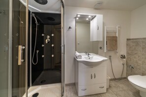Bathroom with shower and toilet