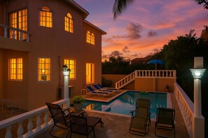 Evenings are better by your private pool.