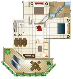 2-bedroom floorplan