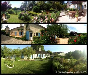 parc devant la maison + parc à l'arrière