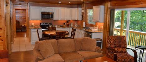 Open concept living/dining room