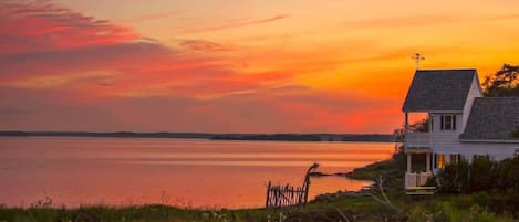 Sun Sunset on Cobscook Bay